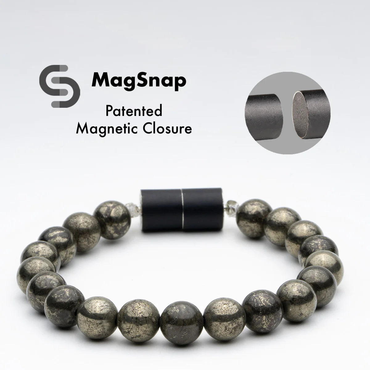 Money Magnet Pyrite Natural Stone Bracelet